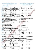 Đề cương ôn tập giữa học kỳ II môn Toán Lơp 8 - Năm học 2017-2018 - Trường THCS Dịch Vọng Hậu